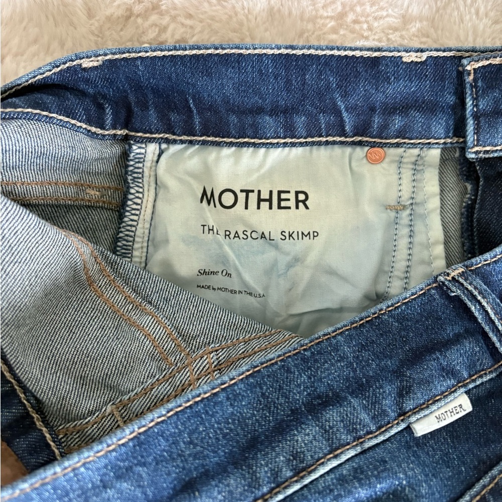 NWT MOTHER Rascal Skimp. Shine On. Size 32 - Picture 3 of 7
